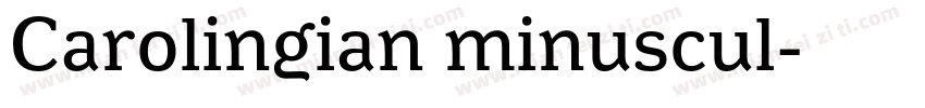 Carolingian minuscul字体转换